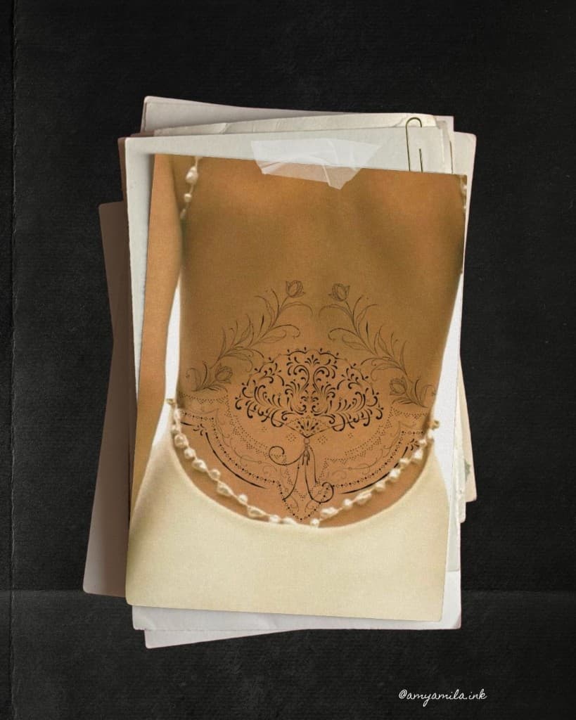 Pre-drawn design