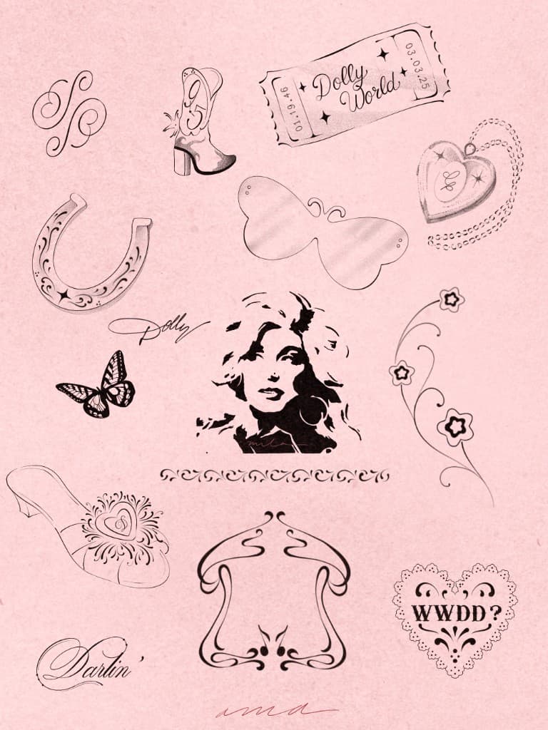 Pre-drawn design