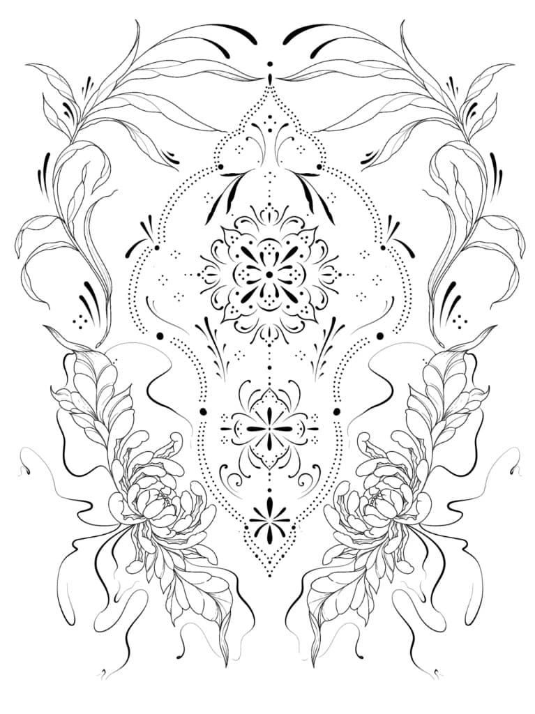 Pre-drawn design