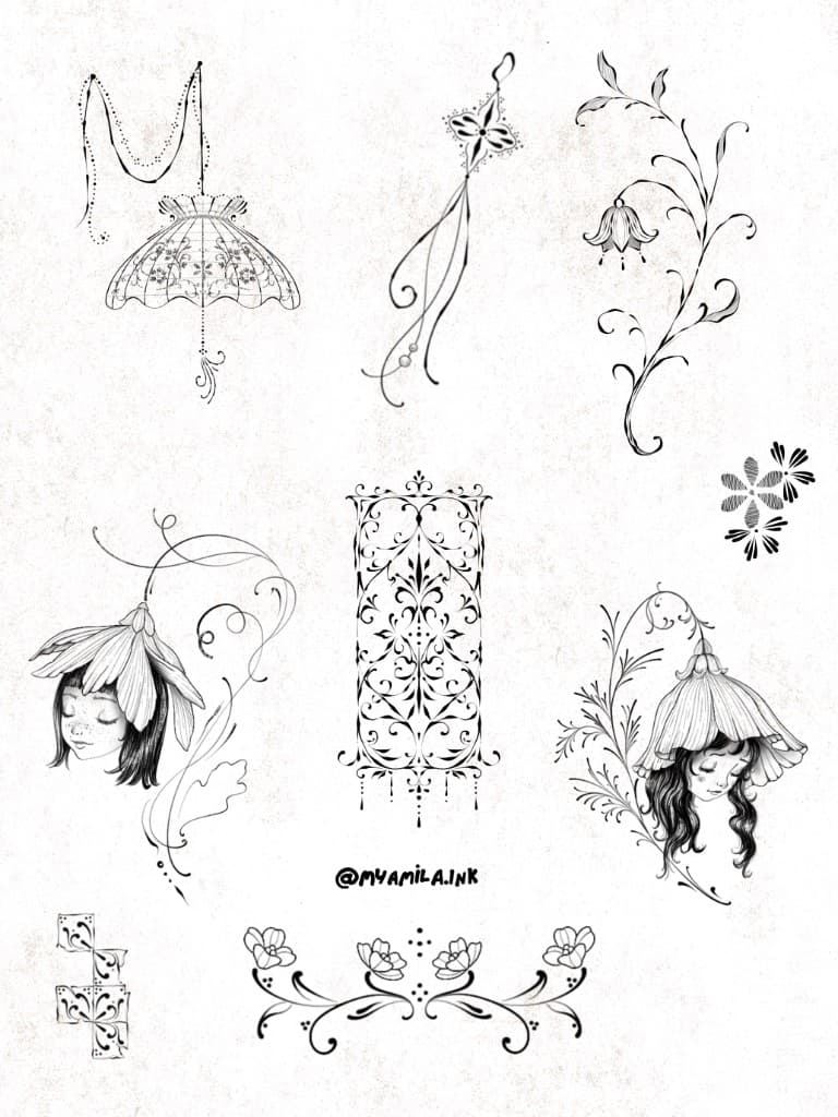 Pre-drawn design