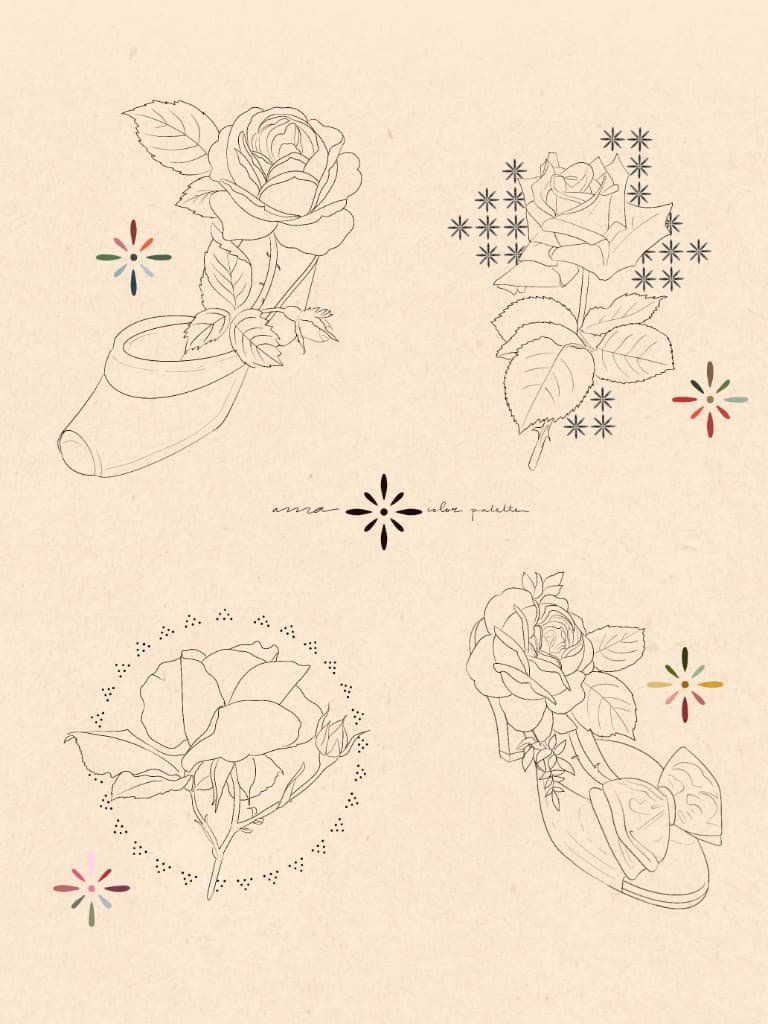 Pre-drawn design