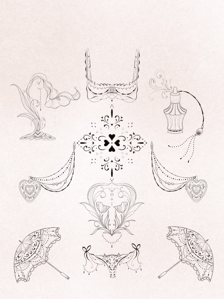 Pre-drawn design