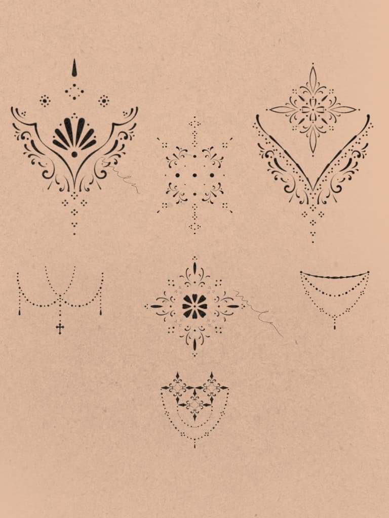 Pre-drawn design